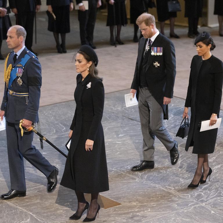 The two royal couples put on a more united front once inside. Picture: Darren Fletcher – WPA Pool/Getty