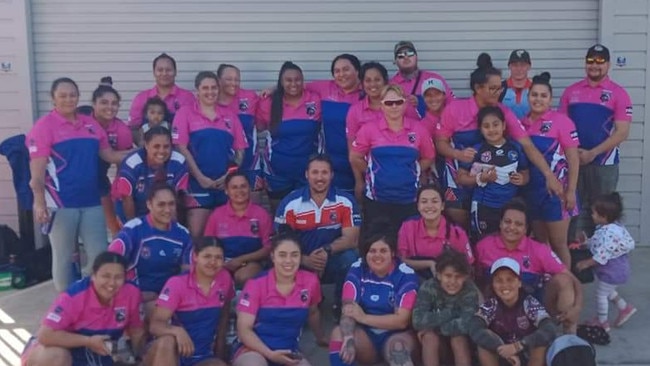 Smith was a very active member in the Ipswich rugby league community, coaching Redbank Plains Bears’ women’s team in 2019. Picture: Supplied