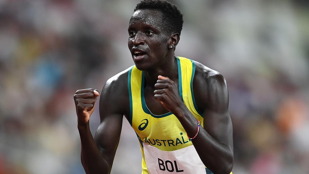 Peter Bol is looking to win gold for Team Australia in the men’s 800m. Picture: Matthias Hangst/Getty Images