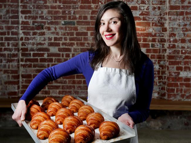 Be prepared to queue for some of the Melbourne’s best croissants — Lune Croissanterie. Picture: Nicole Cleary.