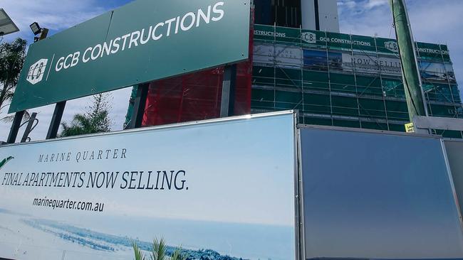 GCB Constructions' $100m Marine Quarter tower development. Picture: Glenn Campbell