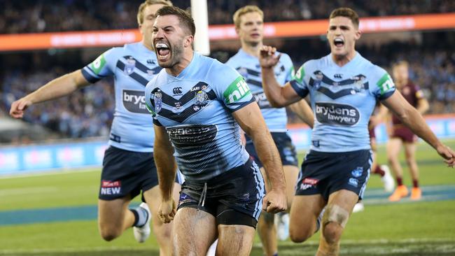 James Tedesco was voted man of the match in the Origin opener. Picture: Michael Klein