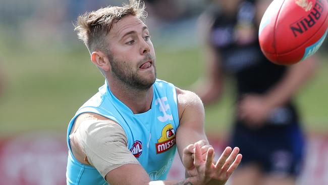 Caleb Daniel is ready to get stuck into training. Picture: Michael Klein