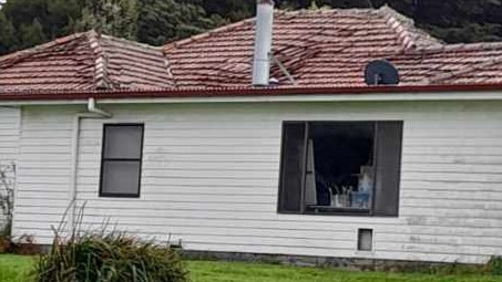 Daniel and Andrea's house, located in Ferguson, damaged by the earthquake.