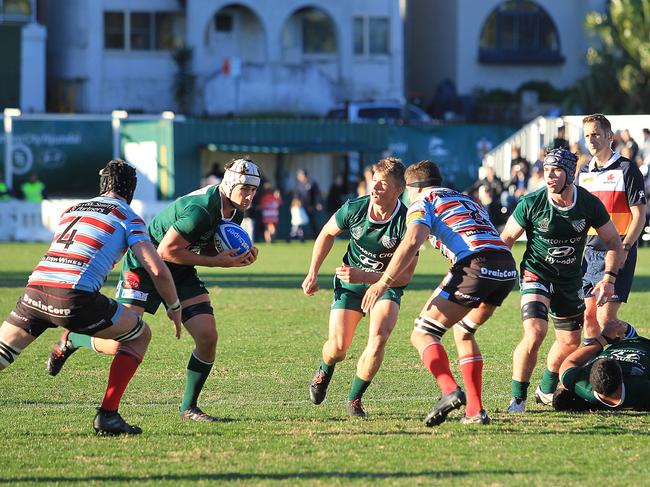 Randwick up against Southern Districts in 1st grade Rugby Union at Coogee Oval. Randwick up against Southern Districts at Coogee Oval. (AAP IMAGE/ Danny Aarons)