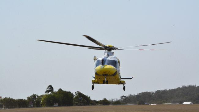 A woman has been flown to hospital with potentially life-threatening burns following a vehicle fire in the South Burnett which is understood to be related to a mental health incident. LifeFlight Generic