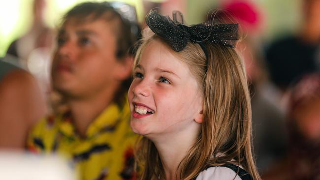 Charlie Goodrem following the action at Berry Springs Croc Races celebrating the Melbourne Cup Picture: Glenn Campbell