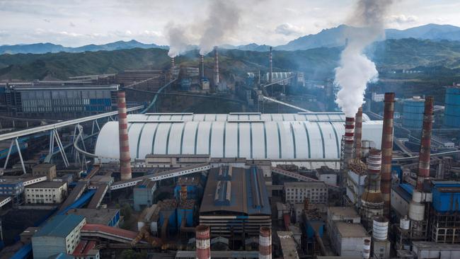 A steel factory in Chengde, China's northern Hebei province. Picture: Fred Dufour / AFP.