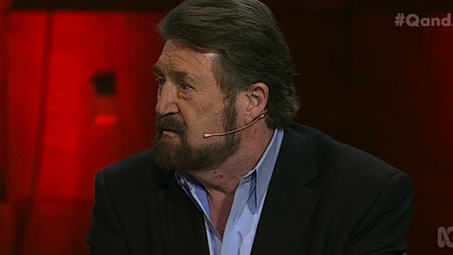 ‘You’re a wanker’... Derryn Hinch cops a barb from Hughes over his taste for wine.