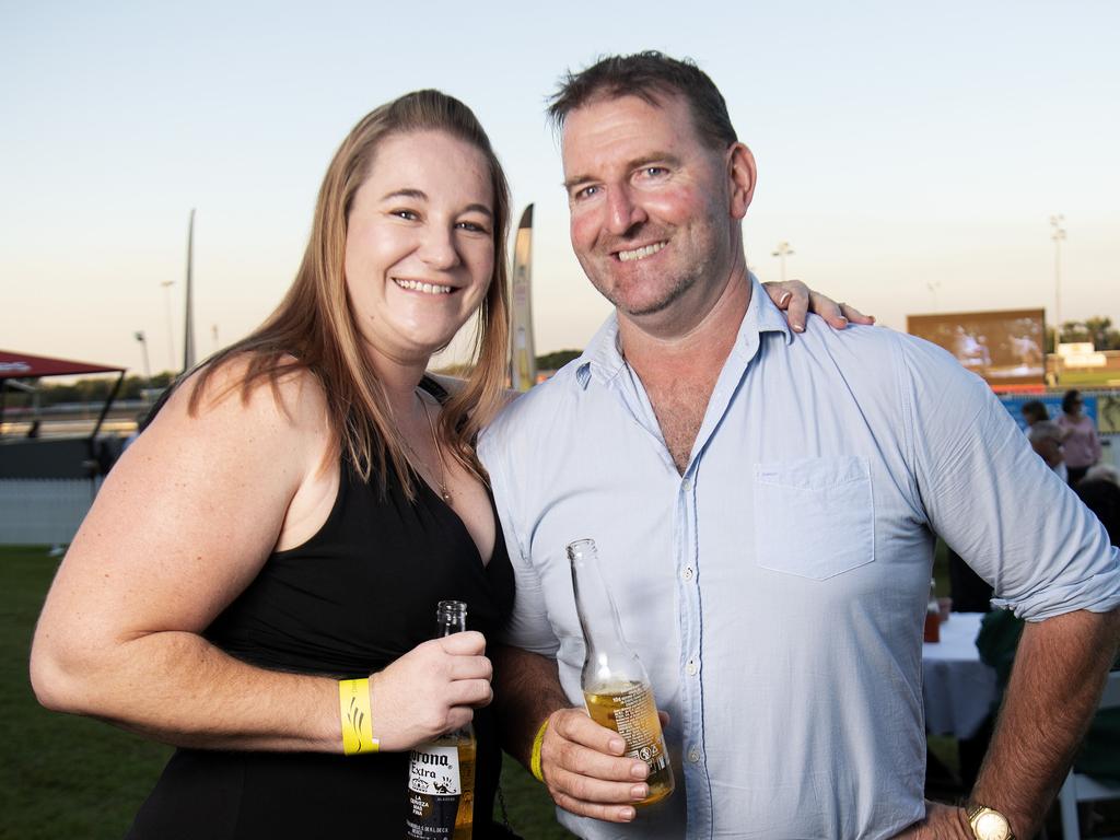 Candice and Mike Murphy at the launch of the Darwin Cup Carnival at the Darwin Turf Club. Picture: Keri Megelus