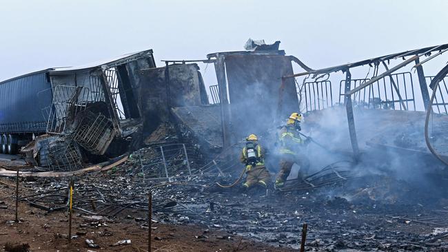 The scene of the devastating smash. Picture: Tom Huntley