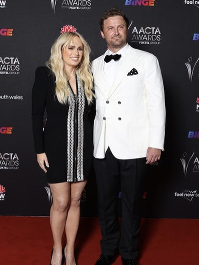 Rebel Wilson and Matt Reid at the AACTA Awards.