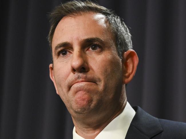 CANBERRA, AUSTRALIA, NewsWire Photos. AUGUST 21, 2023: Treasurer Jim Chalmers holds a press conference regarding the 2023 Intergenerational Report at Parliament House in Canberra. Picture: NCA NewsWire / Martin Ollman