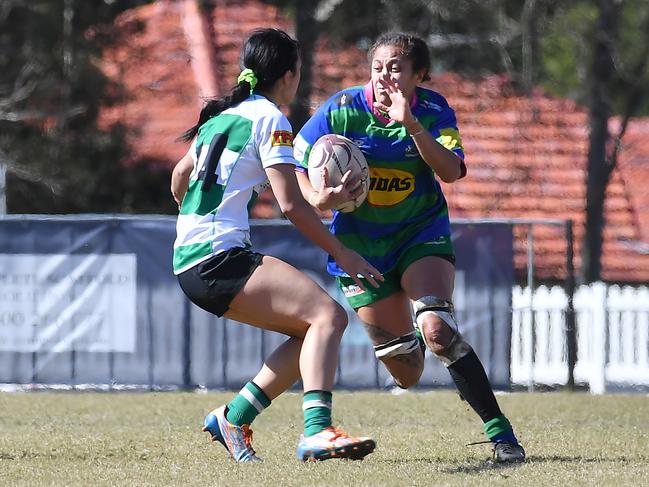 GPS player No 7 Girls Rugby Sunnybank v GPSSaturday July 9, 2022. Picture, John Gass