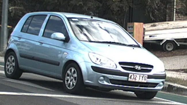 Police would like to speak to anyone who saw the blue 2009 Hyundai Getz with Queensland registration 432 TYO between 6-7pm on Saturday.