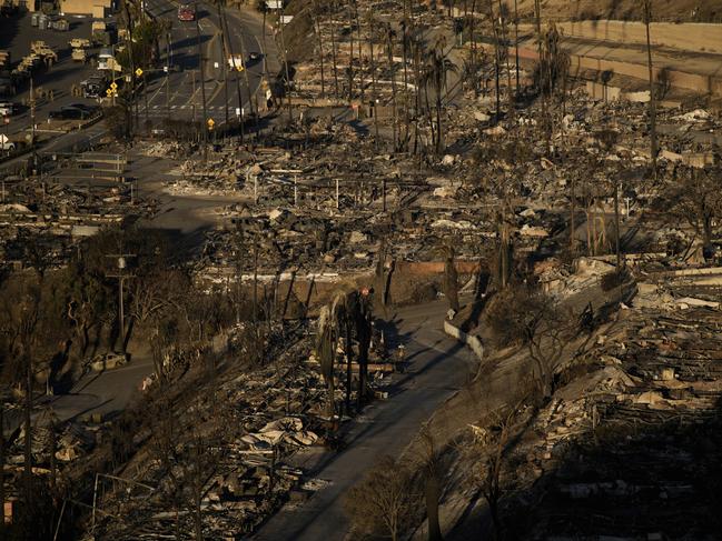 The Pacific Palisades in the aftermath of the blaze. Picture: AP