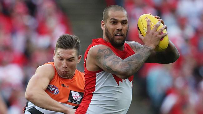 Lance Franklin had little impact on the scoreboard last week against the Giants. Picture: Phil Hillyard