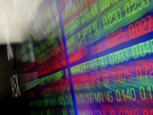 SYDNEY, AUSTRALIA - MARCH 10: An electronic display of stocks is seen at the Australian Stock Exchange on March 10, 2020 in Sydney, Australia.The Australian sharemarket suffered one of its worst days, dropping 7.3 per cent and losing 136 billion in value as oil prices plummeted amid fears over the spread of coronavirus. Wall Street trading was temporarily halted as the Dow Jones Industrial Average tumbled 7.8 per cent on Monday and Britain's stock market suffered its worst day since the 2008 financial crisis. (Photo by Mark Evans/Getty Images)