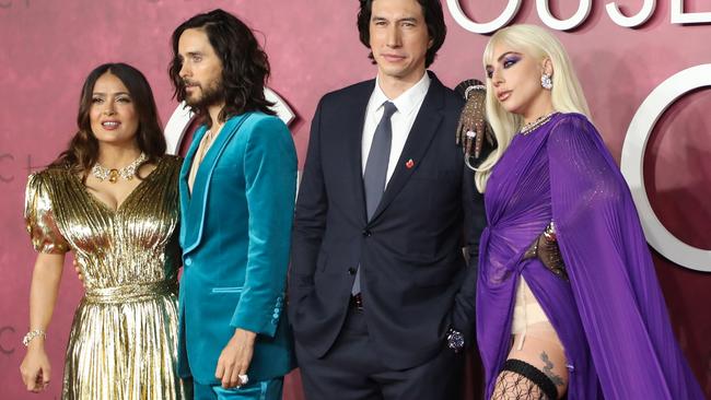 Salma Hayek, Jared Leto, Adam Driver and Lady Gaga. Picture: Lia Toby/Getty Images