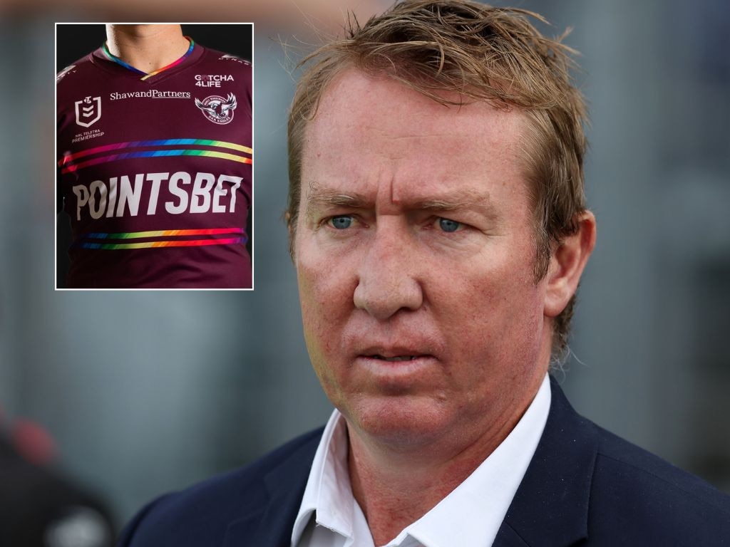 Manly pride jersey saga: Magda Szubanski slams Sea Eagles stars boycotting  match over rainbow stripe