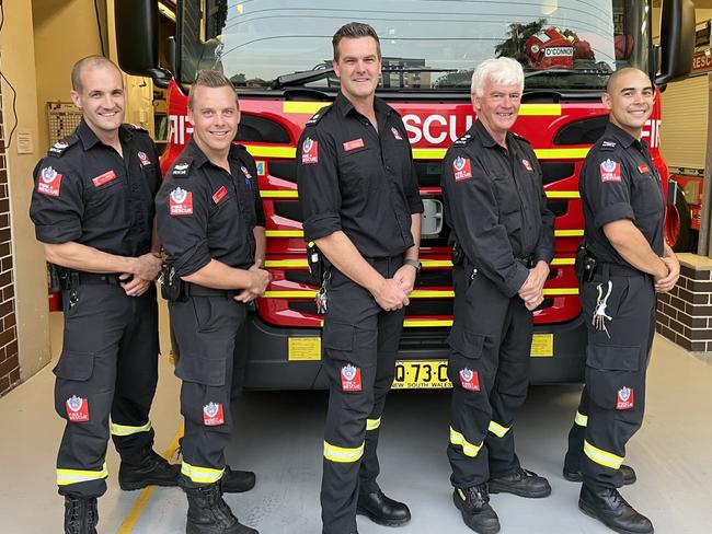 Senior Fire Fighter Phillip Roche, Senior Fire Fighter Hugh Lloyd, Leading Fire Fighter Adam Long, Station Officer Kevin O’Connor, Senior Fire Fighter Matthew Smith.