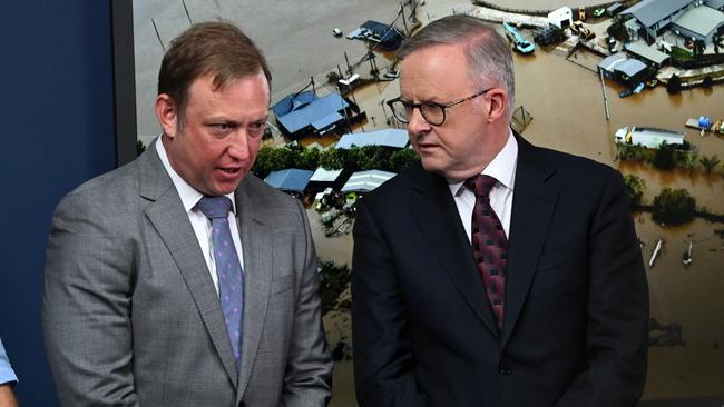 Prime Minister Anthony Albanese (right) and Premier Steven Miles. Picture: Dan Peled / NCA NewsWire