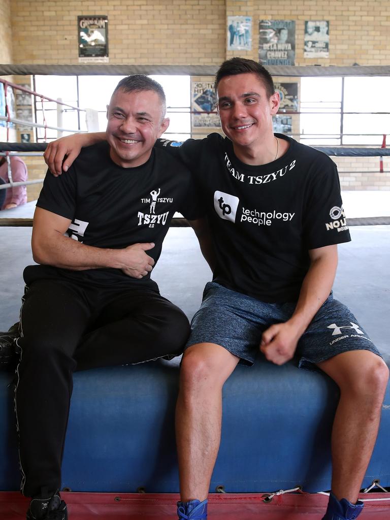 Kostya and Tim Tszyu. Picture: David Swift.