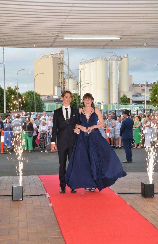 Toowoomba school formals. At the 2023 St Ursula's College formal is graduate Katie Lipp with her partner Cooper Schulz. Picture: Rhylea Millar