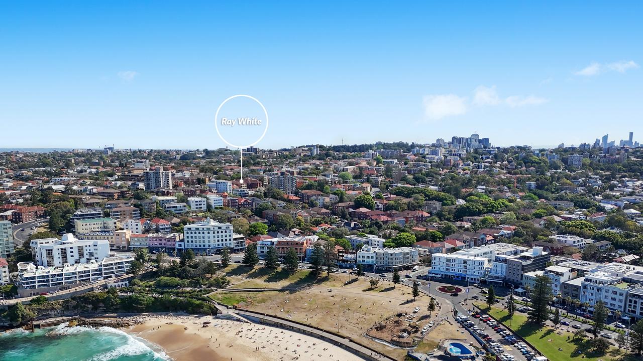 The apartment block is located in south Bondi, which Ray White Double Bay director Warren Ginsberg says is increasingly preferred by buyers to North Bondi.