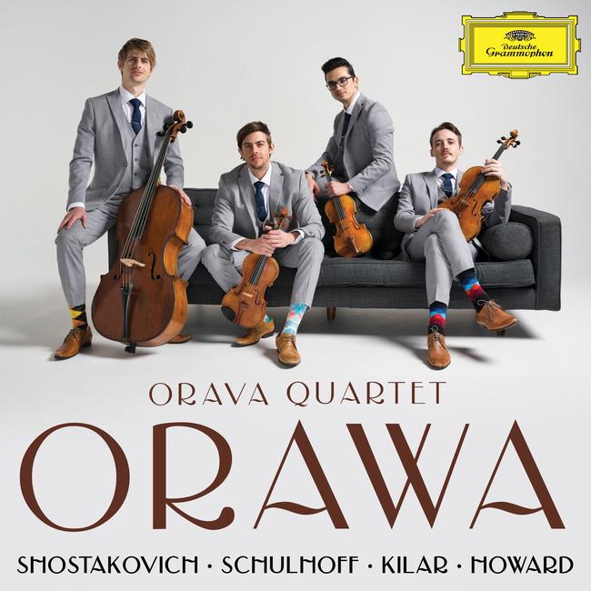 The cover of Orava Quartet's new Deutsche Grammophon album.