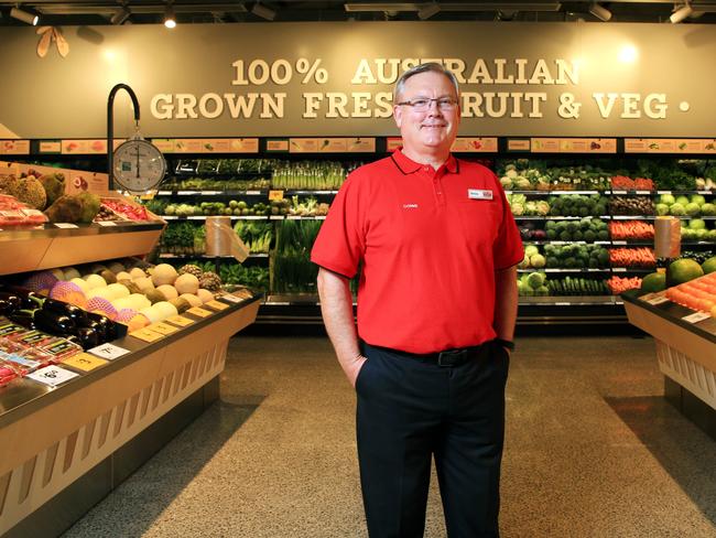 13/11/18 New Coles CEO Steven Cain at the opening of their new Coles local store in Surrey Hills. Aaron Francis/The Australian