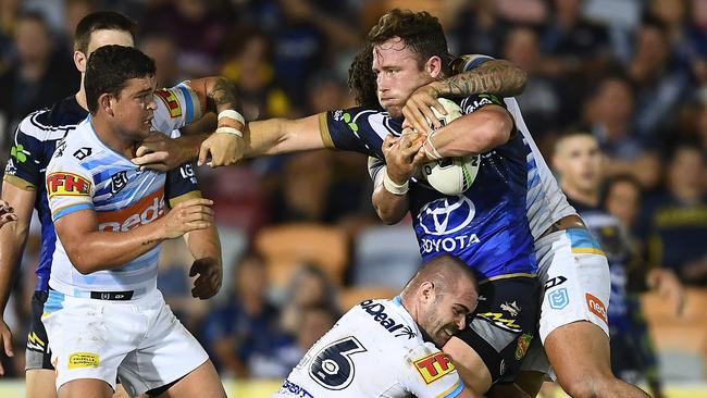 Gavin Cooper is battling for the Cowboys. Picture: Ian Hitchcock/Getty Images