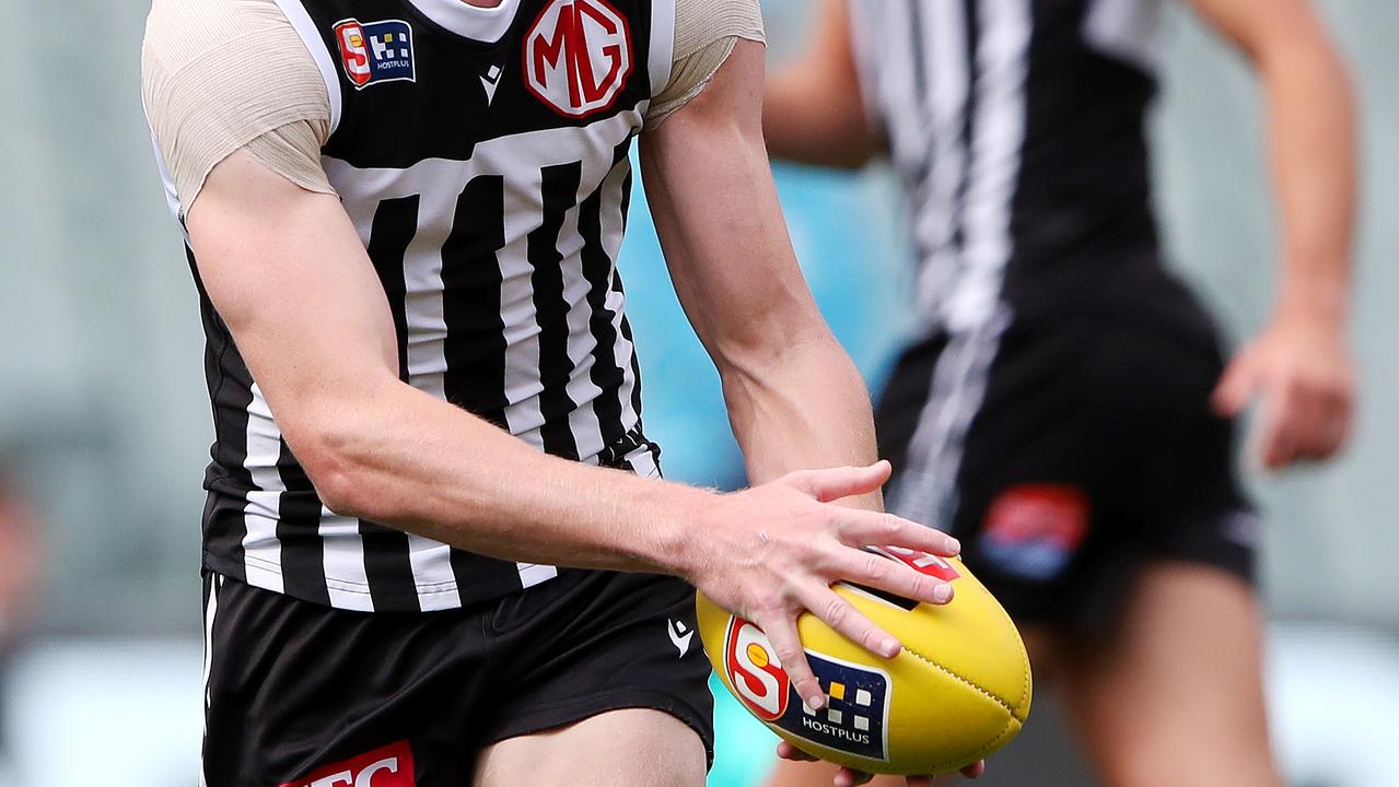 Saturday, 1st April, 2023 - SANFL Showdown. Port Adelaide v Adelaide Crows at the Adelaide Oval. Jake Pasini of Port Adelaide. Picture: Sarah