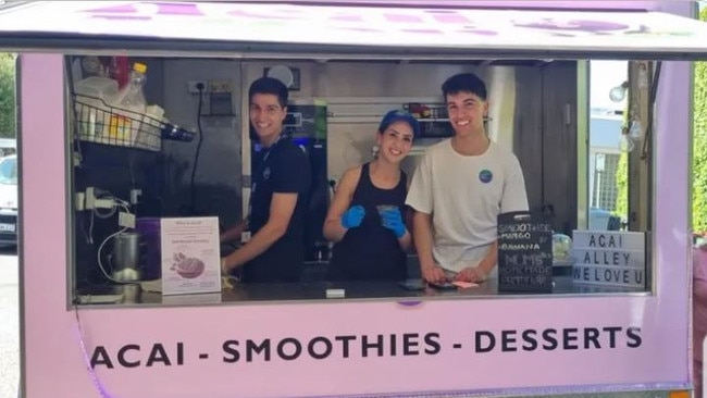 The equipment essential to running Açaí Alley was stolen on Christmas. Picture: GoFundMe