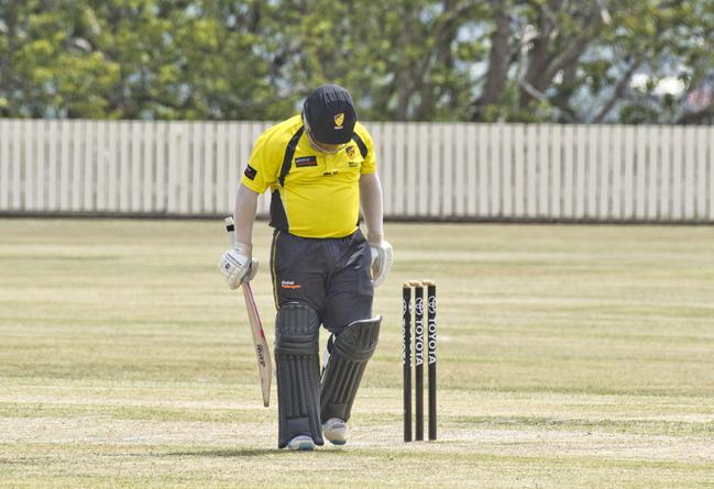WA's Bevan Bennell out for a duck. Victoria vs Western Australia.