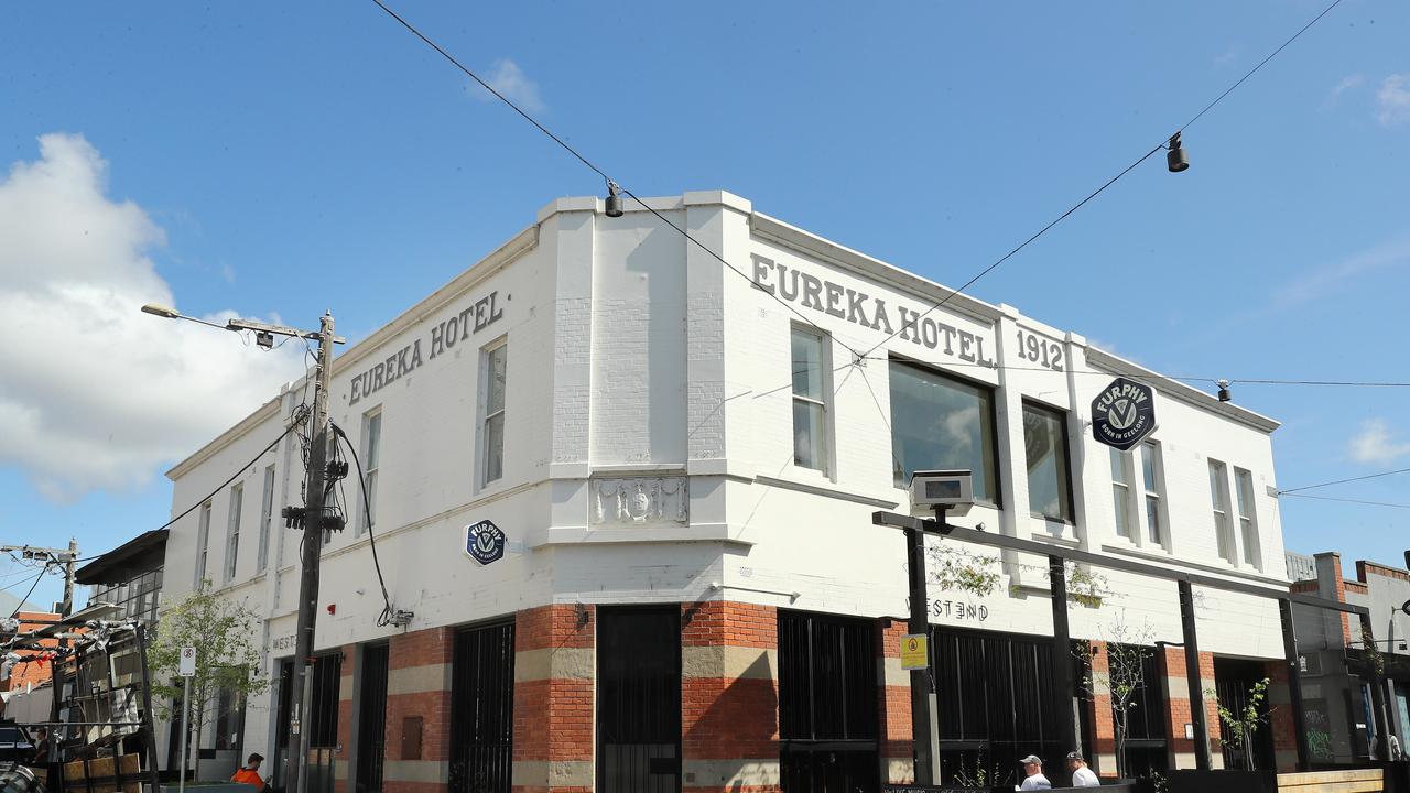 The final touches are being made to the Eureka Hotel rebirth. Picture: Alison Wynd