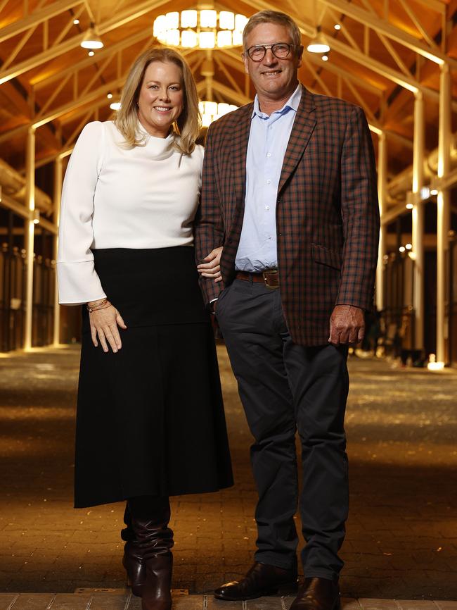 Sam Armytage and Richard Lavender, pictured last year, have split the TV host has confirmed. . Picture: Jonathan Ng