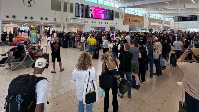 A security breach at Adelaide Airport has caused delays for hundreds of passengers. Picture: Supplied