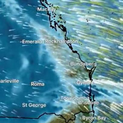 The Bureau of Meteorology expects rainfall across southeast Queensland will ramp up on Tuesday. Picture: BOM