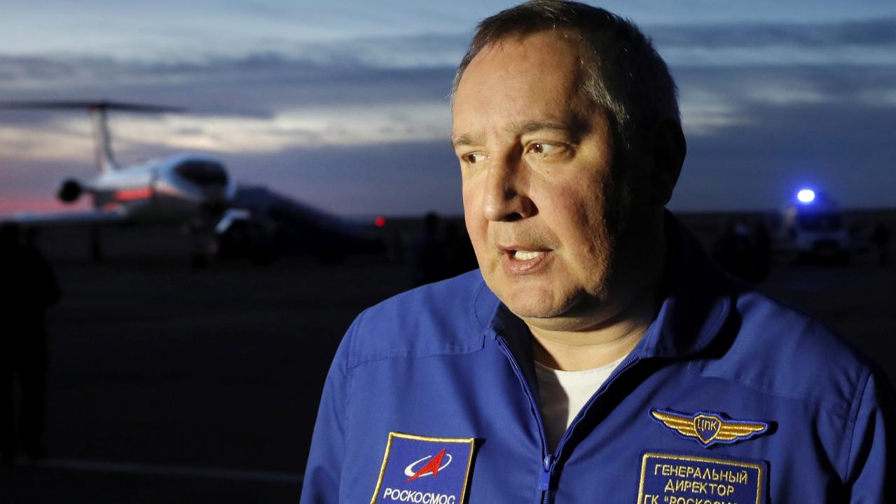 Head of the Russian space agency Roscosmos Dmitry Rogozin. Picture: Reuters.