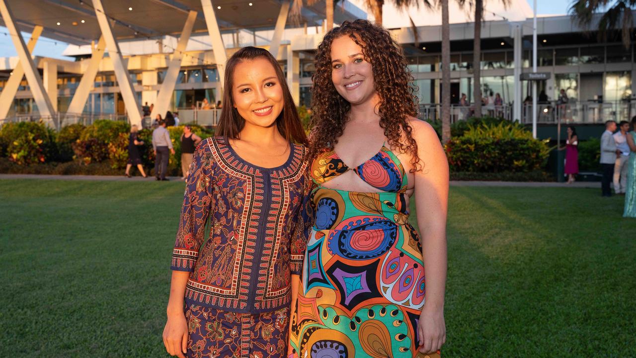 Niki Chen and Anna Permenter at the NT Young Achiever Awards. Picture: Pema Tamang Pakhrin