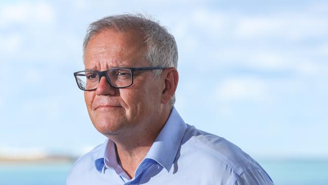 Scott Morrison in Darwin on Friday. Picture: Glenn Campbell