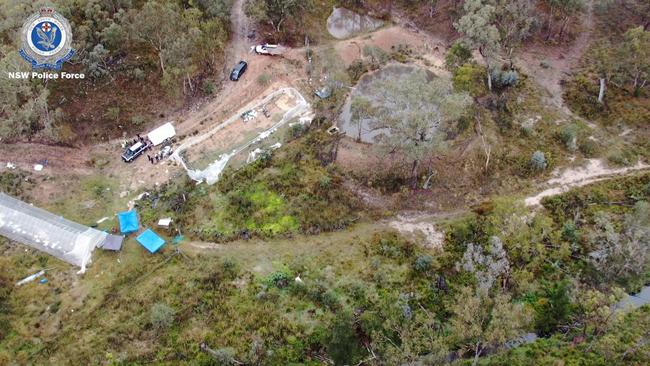 The rural property in Killongbutta, about 40km northwest of Bathurst, where Mr Wong was murdered. Picture: NSW Police