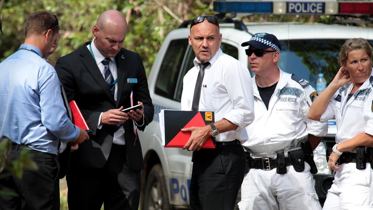 Then-detective chief inspector Gary Jubelin during a search operation in 2015. Pic Nathan Edwards