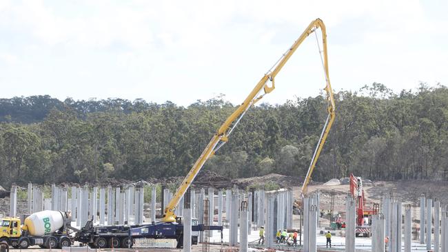 Heavy machinery working on the site. Photo by Richard Gosling