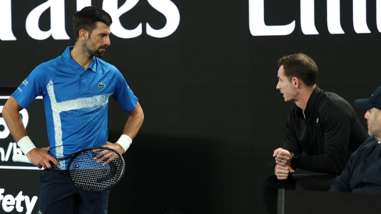 Novak Djokovic retired hurt on Friday (Photo by Cameron Spencer/Getty Images)