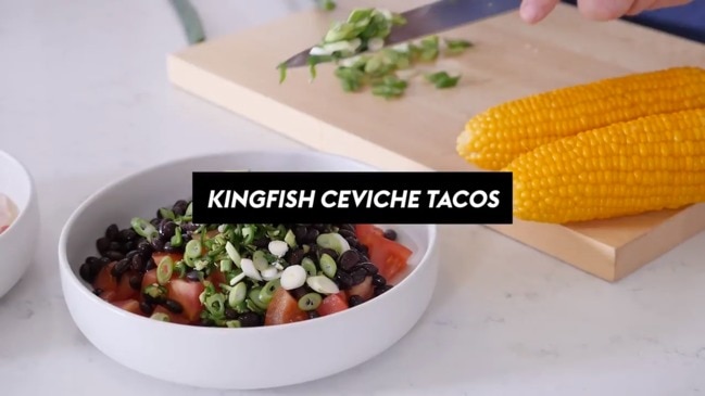 Kingfish ceviche tacos Hayden Quinn