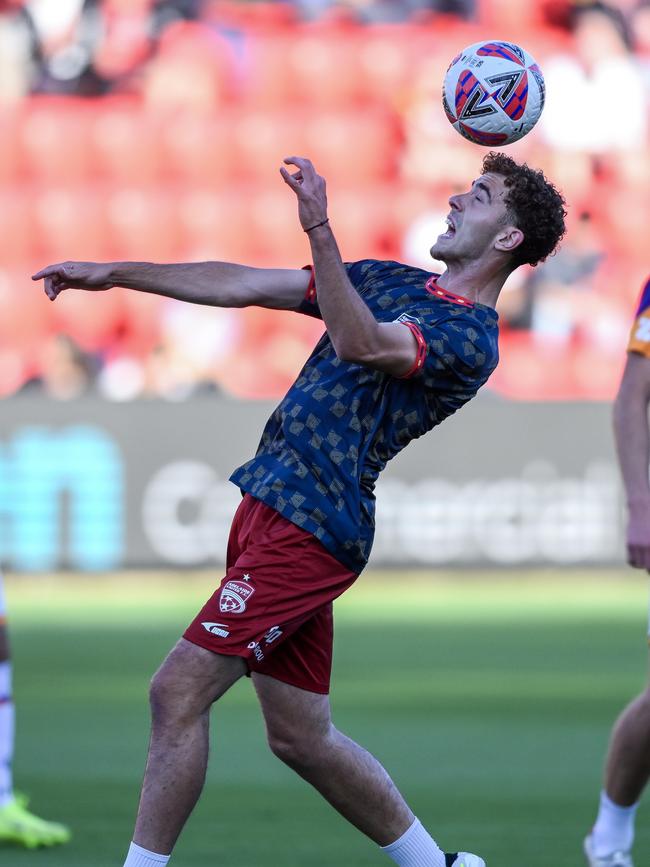 Panagiotis Kikianis of Adelaide United at Coopers Stadium. Picture: Mark Brake/Getty Images