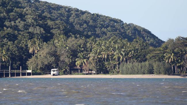 Double Island Resort, off the coast of Palm Cove, is still closed and in a state of disrepair, with Chinese owner Benny Wu issued another warning about his lease conditions. Picture: Brendan Radke