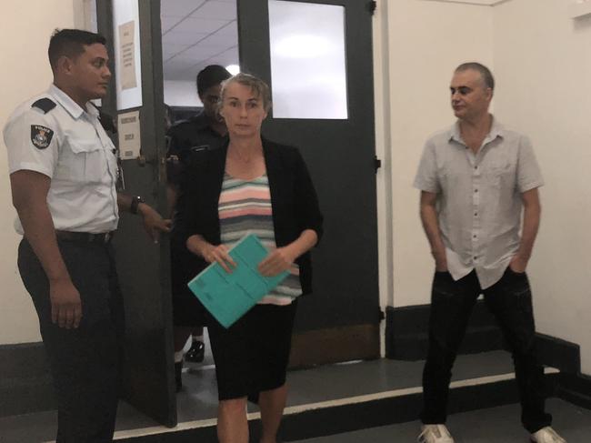 John and Yvette Nikolic at the Suva High Court during the second day of their trial. Picture: News Corp Australia